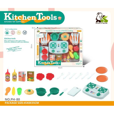 Σετ εστία μαγειρέματος με κουζινικά - 24pcs - PH-80 - 917293