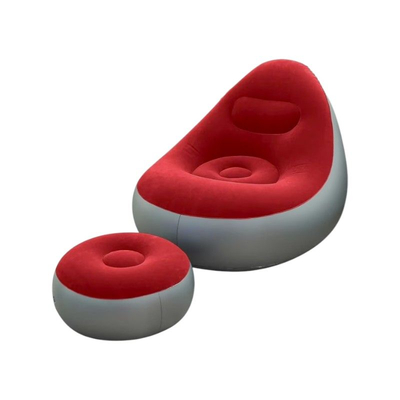 Φουσκωτή πολυθρόνα με υποπόδιο - 812365 - Red