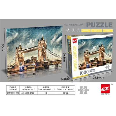 Puzzle 1000 κομματιών - Tower Bridge - GXF1000-22B1000 - 917222