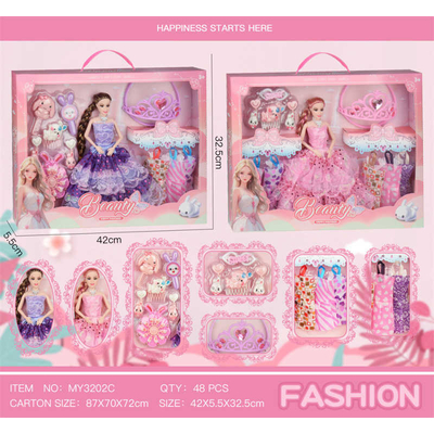 Κούκλα με αξεσουάρ ομορφιάς - MY3202C - 917470