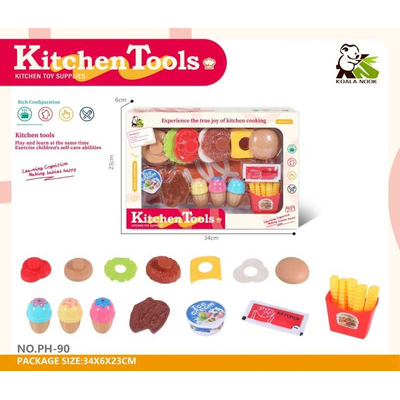 Σετ κατασκευής Burger με αξεσουάρ - 19pcs - PH-90 - 917291