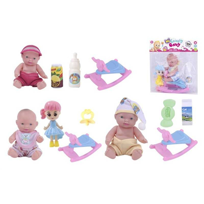 Κούκλα μωρό με αξεσουάρ - 0812-2056 - 917421