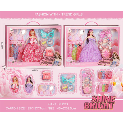 Κούκλα με αξεσουάρ ομορφιάς - 2546B - 917468