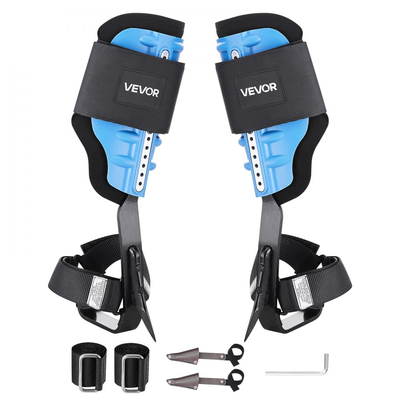 Ακίδες αναρρίχησης δέντρων VEVOR, Ρυθμιζόμενος εξοπλισμός αναρρίχησης δέντρων με ιμάντες και μαξιλάρι επένδυσης, Χωρητικότητα φορτίου 159 kg, Βαρέως τύπου χαλύβδινα ακίδες αναρρίχησης, Εξοπλισμός δενδροκόμου για μάζεμα φρούτων και κυνήγι