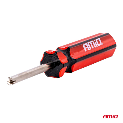 Amio - Εργαλείο Αφαίρεσης & Τοποθέτησης Βαλβίδας Ελαστικών (Valve Core Tool) – Για Αυτοκίνητα, Μοτοσυκλέτες & Ποδήλατα - 1 τεμ. (04470/AM)