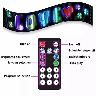 Διαφημιστική εύκαμπτη πινακίδα οχημάτων LED με τηλεχειριστήριο - 1122110A/04316 - 110851
