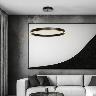 kelvo® VENOM KLV-101-0190 Κρεμαστό Φωτιστικό Οροφής LED 67W 6700lm 120° AC 220-240V IP20 Ρυθμιζόμενο Λευκό CCT με Χειριστήριο από 2700K έως 6000K Dimmable - Lumileds SMD Chip - Μαύρο Ματ - Μ80 x Π80 x Υ6.5cm - 3 Χρόνια Εγγύηση