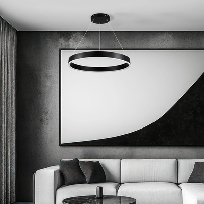 kelvo® VENOM KLV-101-0187 Κρεμαστό Φωτιστικό Οροφής LED 45W 4500lm 120° AC 220-240V IP20 Ρυθμιζόμενο Λευκό CCT με Χειριστήριο από 2700K έως 6000K Dimmable - Lumileds SMD Chip - Μαύρο Ματ - Μ60 x Π60 x Υ6.5cm - 3 Χρόνια Εγγύηση