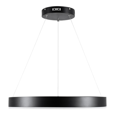 kelvo® VENOM KLV-101-0187 Κρεμαστό Φωτιστικό Οροφής LED 45W 4500lm 120° AC 220-240V IP20 Ρυθμιζόμενο Λευκό CCT με Χειριστήριο από 2700K έως 6000K Dimmable - Lumileds SMD Chip - Μαύρο Ματ - Μ60 x Π60 x Υ6.5cm - 3 Χρόνια Εγγύηση