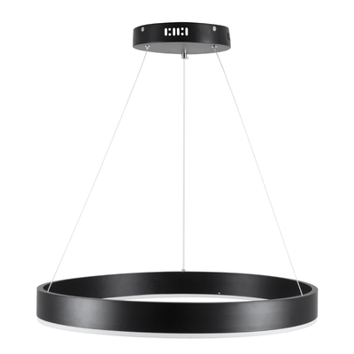 kelvo® VENOM KLV-101-0187 Κρεμαστό Φωτιστικό Οροφής LED 45W 4500lm 120° AC 220-240V IP20 Ρυθμιζόμενο Λευκό CCT με Χειριστήριο από 2700K έως 6000K Dimmable - Lumileds SMD Chip - Μαύρο Ματ - Μ60 x Π60 x Υ6.5cm - 3 Χρόνια Εγγύηση