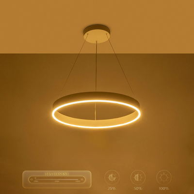 kelvo® VENOM KLV-101-0188 Κρεμαστό Φωτιστικό Οροφής LED 45W 4500lm 120° AC 220-240V IP20 Ρυθμιζόμενο Λευκό CCT με Χειριστήριο από 2700K έως 6000K Dimmable - Lumileds SMD Chip - Λευκό Ματ - Μ60 x Π60 x Υ6.5cm - 3 Χρόνια Εγγύηση