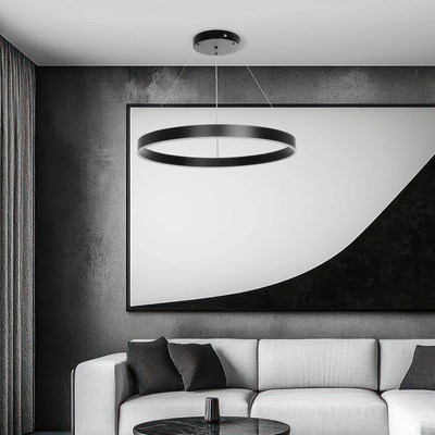 kelvo® VENOM KLV-101-0190 Κρεμαστό Φωτιστικό Οροφής LED 67W 6700lm 120° AC 220-240V IP20 Ρυθμιζόμενο Λευκό CCT με Χειριστήριο από 2700K έως 6000K Dimmable - Lumileds SMD Chip - Μαύρο Ματ - Μ80 x Π80 x Υ6.5cm - 3 Χρόνια Εγγύηση