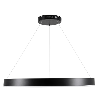 kelvo® VENOM KLV-101-0190 Κρεμαστό Φωτιστικό Οροφής LED 67W 6700lm 120° AC 220-240V IP20 Ρυθμιζόμενο Λευκό CCT με Χειριστήριο από 2700K έως 6000K Dimmable - Lumileds SMD Chip - Μαύρο Ματ - Μ80 x Π80 x Υ6.5cm - 3 Χρόνια Εγγύηση