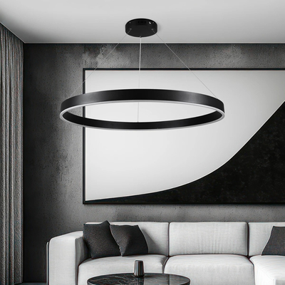 kelvo® VENOM KLV-101-0193 Κρεμαστό Φωτιστικό Οροφής LED 75W 7500lm 120° AC 220-240V IP20 Ρυθμιζόμενο Λευκό CCT με Χειριστήριο από 2700K έως 6000K Dimmable - Lumileds SMD Chip - Μαύρο Ματ - Μ100 x Π100 x Υ6.5cm - 3 Χρόνια Εγγύηση