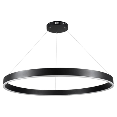 kelvo® VENOM KLV-101-0193 Κρεμαστό Φωτιστικό Οροφής LED 75W 7500lm 120° AC 220-240V IP20 Ρυθμιζόμενο Λευκό CCT με Χειριστήριο από 2700K έως 6000K Dimmable - Lumileds SMD Chip - Μαύρο Ματ - Μ100 x Π100 x Υ6.5cm - 3 Χρόνια Εγγύηση