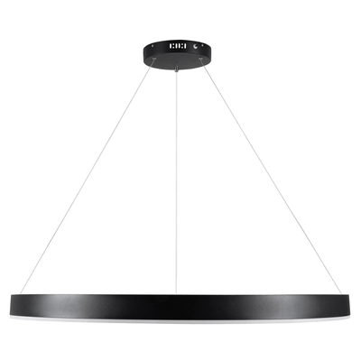 kelvo® VENOM KLV-101-0193 Κρεμαστό Φωτιστικό Οροφής LED 75W 7500lm 120° AC 220-240V IP20 Ρυθμιζόμενο Λευκό CCT με Χειριστήριο από 2700K έως 6000K Dimmable - Lumileds SMD Chip - Μαύρο Ματ - Μ100 x Π100 x Υ6.5cm - 3 Χρόνια Εγγύηση