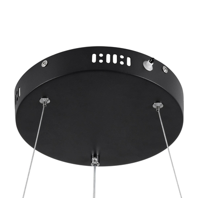 kelvo® VENOM KLV-101-0193 Κρεμαστό Φωτιστικό Οροφής LED 75W 7500lm 120° AC 220-240V IP20 Ρυθμιζόμενο Λευκό CCT με Χειριστήριο από 2700K έως 6000K Dimmable - Lumileds SMD Chip - Μαύρο Ματ - Μ100 x Π100 x Υ6.5cm - 3 Χρόνια Εγγύηση