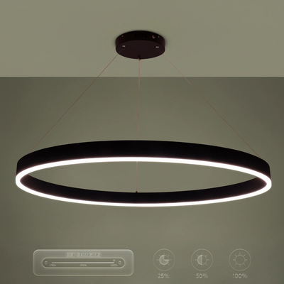 kelvo® VENOM KLV-101-0193 Κρεμαστό Φωτιστικό Οροφής LED 75W 7500lm 120° AC 220-240V IP20 Ρυθμιζόμενο Λευκό CCT με Χειριστήριο από 2700K έως 6000K Dimmable - Lumileds SMD Chip - Μαύρο Ματ - Μ100 x Π100 x Υ6.5cm - 3 Χρόνια Εγγύηση