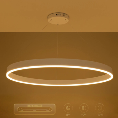 kelvo® VENOM KLV-101-0194 Κρεμαστό Φωτιστικό Οροφής LED 75W 7500lm 120° AC 220-240V IP20 Ρυθμιζόμενο Λευκό CCT με Χειριστήριο από 2700K έως 6000K Dimmable - Lumileds SMD Chip - Λευκό Ματ - Μ100 x Π100 x Υ6.5cm - 3 Χρόνια Εγγύηση