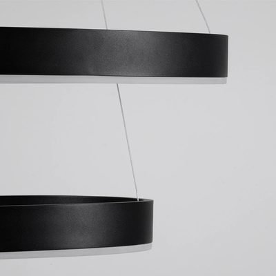 kelvo® VENOM KLV-101-0196 Κρεμαστό Φωτιστικό Οροφής LED 75W 7500lm 120° AC 220-240V IP20 Ρυθμιζόμενο Λευκό CCT με Χειριστήριο από 2700K έως 6000K Dimmable - Lumileds SMD Chip - Μαύρο Ματ - Μ60 x Π60 x Υ40cm - 3 Χρόνια Εγγύηση