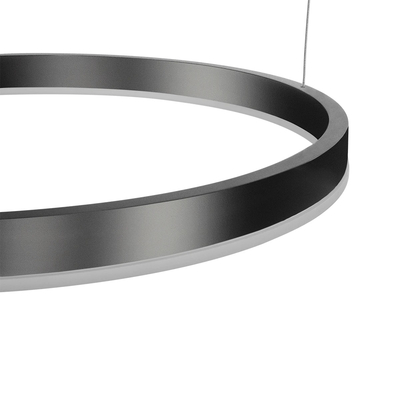 kelvo® VENOM KLV-101-0202 Κρεμαστό Φωτιστικό Οροφής LED 150W 15000lm 120° AC 220-240V IP20 Ρυθμιζόμενο Λευκό CCT με Χειριστήριο από 2700K έως 6000K Dimmable - Lumileds SMD Chip - Μαύρο Ματ - Μ150 x Π90 x Υ60cm - 3 Χρόνια Εγγύηση