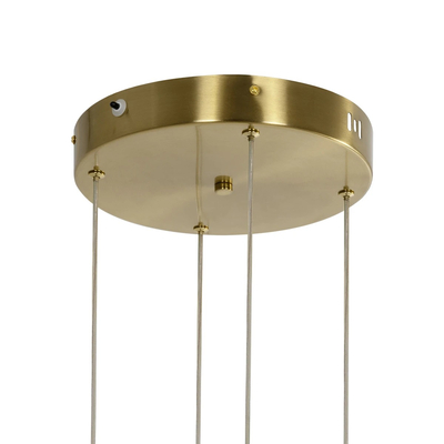 kelvo® VENOM KLV-101-0204 Κρεμαστό Φωτιστικό Οροφής LED 150W 15000lm 120° AC 220-240V IP20 Ρυθμιζόμενο Λευκό CCT με Χειριστήριο από 2700K έως 6000K Dimmable - Lumileds SMD Chip - Χρυσό Πλατίνα - Μ150 x Π90 x Υ60cm - 3 Χρόνια Εγγύηση