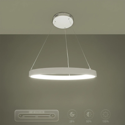 kelvo® NEMESIS KLV-101-0209 Κρεμαστό Φωτιστικό Οροφής LED 45W 4500lm 180° AC 220-240V IP20 Ρυθμιζόμενο Λευκό CCT με Χειριστήριο από 2700K έως 6000K Dimmable - Lumileds SMD Chip - Λευκό Ματ - Μ60 x Π60 x Υ4cm - 3 Χρόνια Εγγύηση