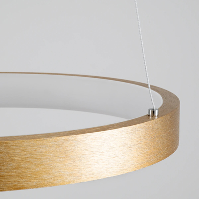 kelvo® NEMESIS KLV-101-0210 Κρεμαστό Φωτιστικό Οροφής LED 45W 4500lm 180° AC 220-240V IP20 Ρυθμιζόμενο Λευκό CCT με Χειριστήριο από 2700K έως 6000K Dimmable - Lumileds SMD Chip - Χρυσό Πλατίνα - Μ60 x Π60 x Υ4cm - 3 Χρόνια Εγγύηση