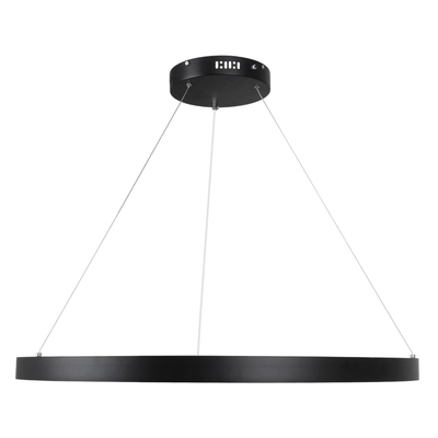 kelvo® NEMESIS KLV-101-0211 Κρεμαστό Φωτιστικό Οροφής LED 67W 6700lm 180° AC 220-240V IP20 Ρυθμιζόμενο Λευκό CCT με Χειριστήριο από 2700K έως 6000K Dimmable - Lumileds SMD Chip - Μαύρο Ματ - Μ80 x Π80 x Υ4cm - 3 Χρόνια Εγγύηση