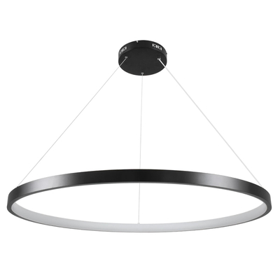 kelvo® NEMESIS KLV-101-0214 Κρεμαστό Φωτιστικό Οροφής LED 75W 7500lm 180° AC 220-240V IP20 Ρυθμιζόμενο Λευκό CCT με Χειριστήριο από 2700K έως 6000K Dimmable - Lumileds SMD Chip - Μαύρο Ματ - Μ100 x Π100 x Υ4cm - 3 Χρόνια Εγγύηση