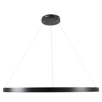 kelvo® NEMESIS KLV-101-0214 Κρεμαστό Φωτιστικό Οροφής LED 75W 7500lm 180° AC 220-240V IP20 Ρυθμιζόμενο Λευκό CCT με Χειριστήριο από 2700K έως 6000K Dimmable - Lumileds SMD Chip - Μαύρο Ματ - Μ100 x Π100 x Υ4cm - 3 Χρόνια Εγγύηση