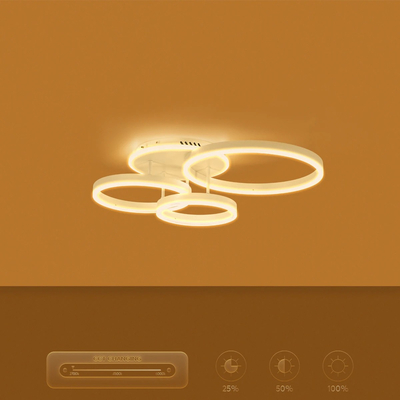kelvo® VENOM KLV-101-0185 Φωτιστικό Οροφής LED 100W 10000lm 360° AC 220-240V IP20 Ρυθμιζόμενο Λευκό CCT με Χειριστήριο από 2700K έως 6000K Dimmable - Lumileds SMD Chip - Λευκό Ματ - Μ70 x Π40 x Υ16cm - 3 Χρόνια Εγγύηση