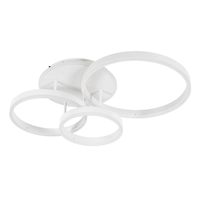 kelvo® VENOM KLV-101-0185 Φωτιστικό Οροφής LED 100W 10000lm 360° AC 220-240V IP20 Ρυθμιζόμενο Λευκό CCT με Χειριστήριο από 2700K έως 6000K Dimmable - Lumileds SMD Chip - Λευκό Ματ - Μ70 x Π40 x Υ16cm - 3 Χρόνια Εγγύηση
