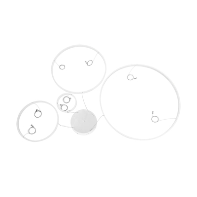 kelvo® VENOM KLV-101-0203 Κρεμαστό Φωτιστικό Οροφής LED 150W 15000lm 120° AC 220-240V IP20 Ρυθμιζόμενο Λευκό CCT με Χειριστήριο από 2700K έως 6000K Dimmable - Lumileds SMD Chip - Λευκό Ματ - Μ150 x Π90 x Υ60cm - 3 Χρόνια Εγγύηση