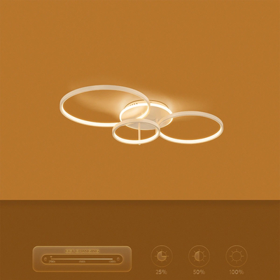 kelvo® NEMESIS KLV-101-0206 Φωτιστικό Οροφής LED 98W 9800lm 360° AC 220-240V IP20 Ρυθμιζόμενο Λευκό CCT με Χειριστήριο από 2700K έως 6000K Dimmable - Lumileds SMD Chip - Λευκό Ματ - Μ89 x Π60 x Υ19cm - 3 Χρόνια Εγγύηση