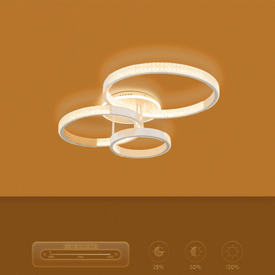 kelvo® DIAMOND KLV-101-0227 Φωτιστικό Οροφής LED 100W 10000lm 360° AC 220-240V IP20 Ρυθμιζόμενο Λευκό CCT με Χειριστήριο από 2700K έως 6000K Dimmable - Lumileds SMD Chip - Λευκό Ματ - Μ80 x Π50 x Υ20cm - 3 Χρόνια Εγγύηση