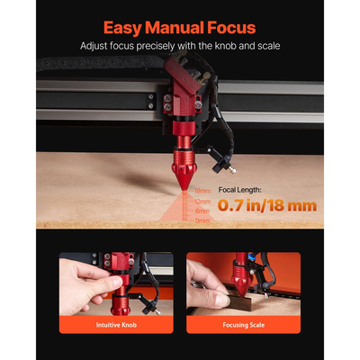 Χαρακτική μηχανή λέιζερ CO2 VEVOR 50W, 500 x 300 mm, Μηχανή κοπής χαρακτικής λέιζερ CO2 με υποβοήθηση αέρα 4 κατευθύνσεων, Μηχανή κοπής χάραξης, συμβατή με LightBurn CorelDRAW RDWorks, για ξύλο και ακρυλικό γυαλί