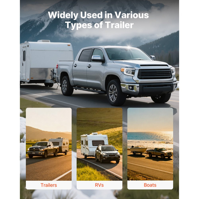 Κλείδωμα ρυμούλκησης VEVOR, Κατάλληλο για ζεύκτες 46 mm, 50,8 mm, 58,7 mm, Αντικλεπτική κλειδαριά ρυμούλκησης βαρέως τύπου με 3 κλειδιά, Ανθεκτικό σε ανοίγματα και κρούσεις, Κατάλληλο για τροχόσπιτα, σκάφη, ρυμουλκούμενα, Μαύρο