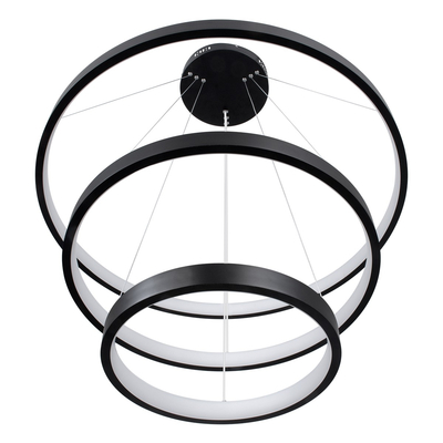 kelvo® NEMESIS KLV-101-0220-V2 Κρεμαστό Φωτιστικό Οροφής LED 120W 12000lm 180° AC 220-240V IP20 Ρυθμιζόμενο Λευκό CCT με Χειριστήριο από 2700K έως 6000K Dimmable - Lumileds SMD Chip - Μαύρο Ματ - Μ80 x Π80 x Υ80cm - 3 Χρόνια Εγγύηση