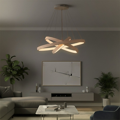 kelvo® NEMESIS KLV-101-0221-V2 Κρεμαστό Φωτιστικό Οροφής LED 120W 12000lm 180° AC 220-240V IP20 Ρυθμιζόμενο Λευκό CCT με Χειριστήριο από 2700K έως 6000K Dimmable - Lumileds SMD Chip - Λευκό Ματ - Μ80 x Π80 x Υ80cm - 3 Χρόνια Εγγύηση