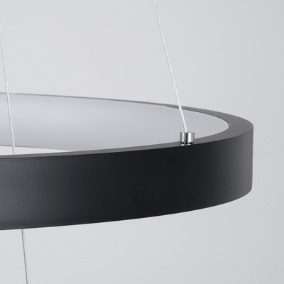 kelvo® NEMESIS KLV-101-0220-V2 Κρεμαστό Φωτιστικό Οροφής LED 120W 12000lm 180° AC 220-240V IP20 Ρυθμιζόμενο Λευκό CCT με Χειριστήριο από 2700K έως 6000K Dimmable - Lumileds SMD Chip - Μαύρο Ματ - Μ80 x Π80 x Υ80cm - 3 Χρόνια Εγγύηση