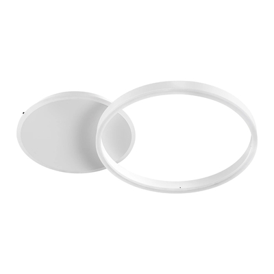 kelvo® VENOM KLV-101-0182 Φωτιστικό Οροφής LED 45W 4500lm 360° AC 220-240V IP20 Ρυθμιζόμενο Λευκό CCT με Χειριστήριο από 2700K έως 6000K Dimmable - Lumileds SMD Chip - Λευκό Ματ - Μ60 x Π40 x Υ7.5cm - 3 Χρόνια Εγγύηση