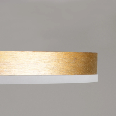 kelvo® VENOM KLV-101-0183 Φωτιστικό Οροφής LED 45W 4500lm 360° AC 220-240V IP20 Ρυθμιζόμενο Λευκό CCT με Χειριστήριο από 2700K έως 6000K Dimmable - Lumileds SMD Chip - Χρυσό Πλατίνα - Μ60 x Π40 x Υ7.5cm - 3 Χρόνια Εγγύηση