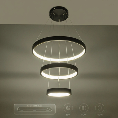 kelvo® NEMESIS KLV-101-0217-V2 Κρεμαστό Φωτιστικό Οροφής LED 100W 10000lm 180° AC 220-240V IP20 Ρυθμιζόμενο Λευκό CCT με Χειριστήριο από 2700K έως 6000K Dimmable - Lumileds SMD Chip - Μαύρο Ματ - Μ60 x Π60 x Υ60cm - 3 Χρόνια Εγγύηση