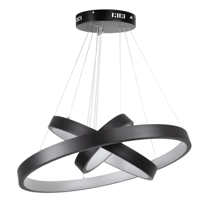 kelvo® NEMESIS KLV-101-0217-V2 Κρεμαστό Φωτιστικό Οροφής LED 100W 10000lm 180° AC 220-240V IP20 Ρυθμιζόμενο Λευκό CCT με Χειριστήριο από 2700K έως 6000K Dimmable - Lumileds SMD Chip - Μαύρο Ματ - Μ60 x Π60 x Υ60cm - 3 Χρόνια Εγγύηση