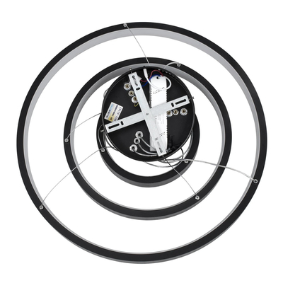 kelvo® NEMESIS KLV-101-0217-V2 Κρεμαστό Φωτιστικό Οροφής LED 100W 10000lm 180° AC 220-240V IP20 Ρυθμιζόμενο Λευκό CCT με Χειριστήριο από 2700K έως 6000K Dimmable - Lumileds SMD Chip - Μαύρο Ματ - Μ60 x Π60 x Υ60cm - 3 Χρόνια Εγγύηση