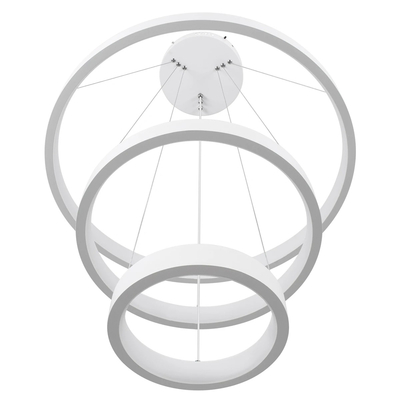 kelvo® NEMESIS KLV-101-0218 Κρεμαστό Φωτιστικό Οροφής LED 100W 10000lm 180° AC 220-240V IP20 Ρυθμιζόμενο Λευκό CCT με Χειριστήριο από 2700K έως 6000K Dimmable - Lumileds SMD Chip - Λευκό Ματ - Μ60 x Π60 x Υ60cm - 3 Χρόνια Εγγύηση