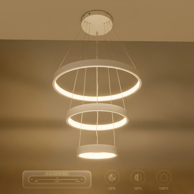 kelvo® NEMESIS KLV-101-0218 Κρεμαστό Φωτιστικό Οροφής LED 100W 10000lm 180° AC 220-240V IP20 Ρυθμιζόμενο Λευκό CCT με Χειριστήριο από 2700K έως 6000K Dimmable - Lumileds SMD Chip - Λευκό Ματ - Μ60 x Π60 x Υ60cm - 3 Χρόνια Εγγύηση