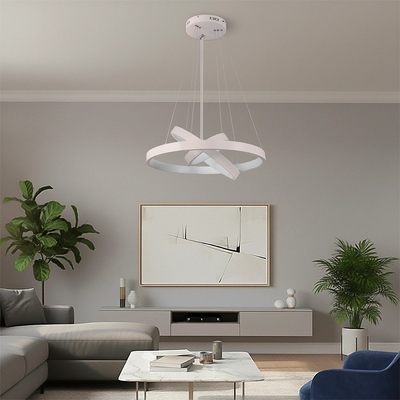 kelvo® NEMESIS KLV-101-0218-V2 Κρεμαστό Φωτιστικό Οροφής LED 100W 10000lm 180° AC 220-240V IP20 Ρυθμιζόμενο Λευκό CCT με Χειριστήριο από 2700K έως 6000K Dimmable - Lumileds SMD Chip - Λευκό Ματ - Μ60 x Π60 x Υ60cm - 3 Χρόνια Εγγύηση