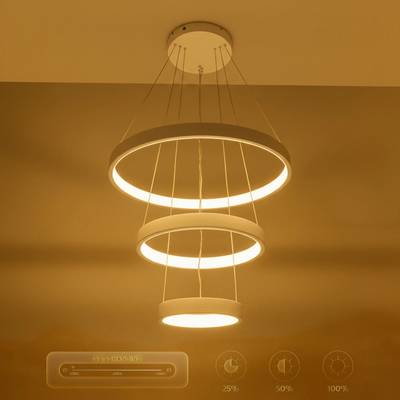 kelvo® NEMESIS KLV-101-0218-V2 Κρεμαστό Φωτιστικό Οροφής LED 100W 10000lm 180° AC 220-240V IP20 Ρυθμιζόμενο Λευκό CCT με Χειριστήριο από 2700K έως 6000K Dimmable - Lumileds SMD Chip - Λευκό Ματ - Μ60 x Π60 x Υ60cm - 3 Χρόνια Εγγύηση